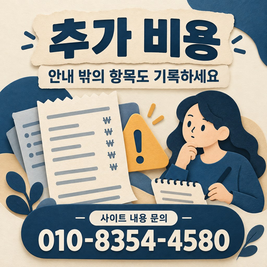 카드깡 수수료 추가 부담 · 예상과 다른 금액을 발견했다면? · 내용 문의 010-8354-4580